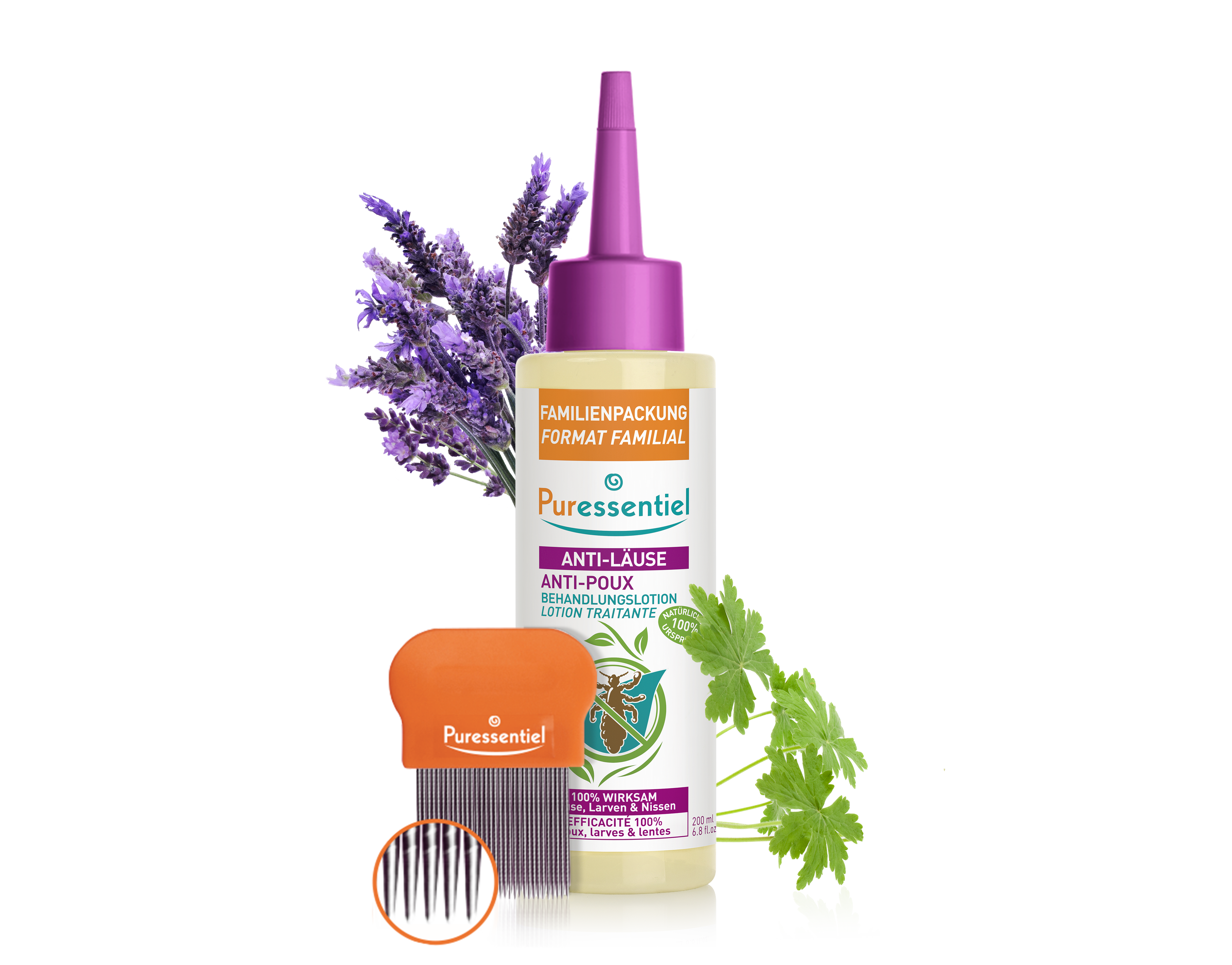 Anti-Läuse Komplette Behandlung Lotion + Kamm