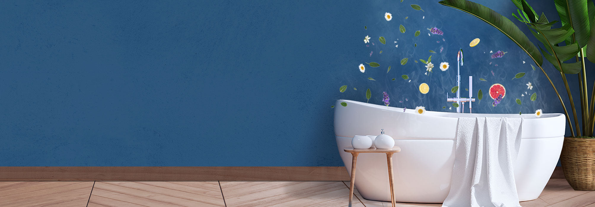 Tauchen Sie in ein pflegendes Bad mit ätherischen Ölen ein