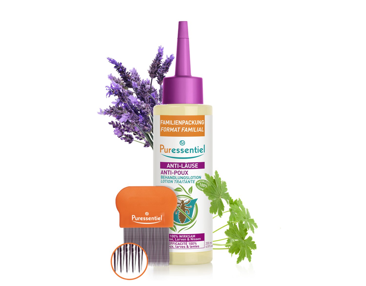 Anti-Läuse Komplette Behandlung Lotion + Kamm