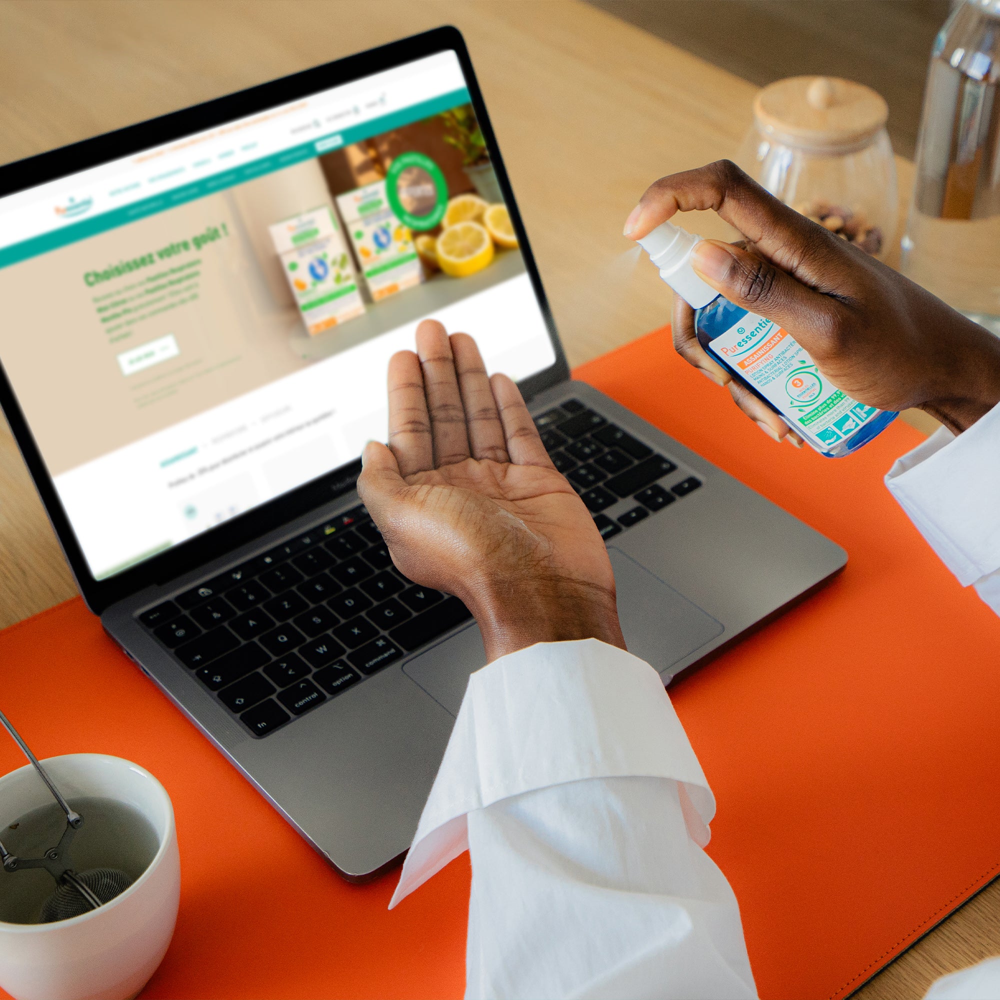 Antibakterielles Lotion Spray