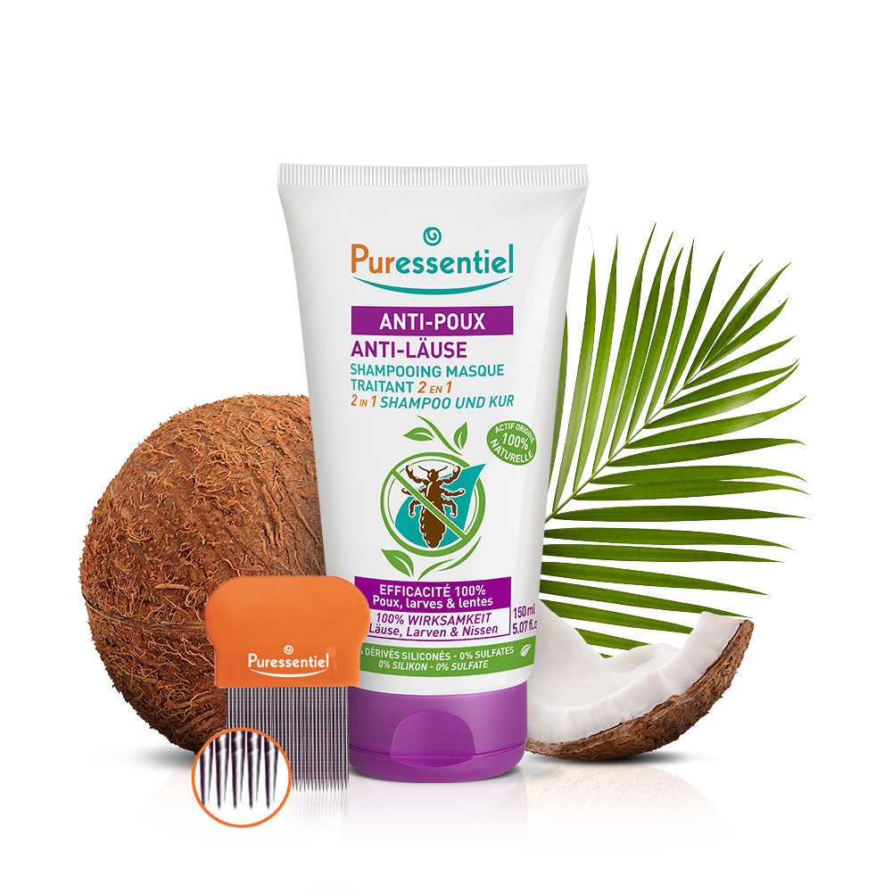 Anti-Läuse 2 in 1 Shampoo und Kur mit Kamm